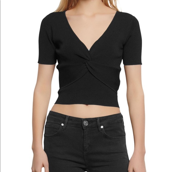 Sandro Ribbed Knit Top - Picture 4 of 4